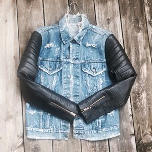 Biker motorcycle denim Vest